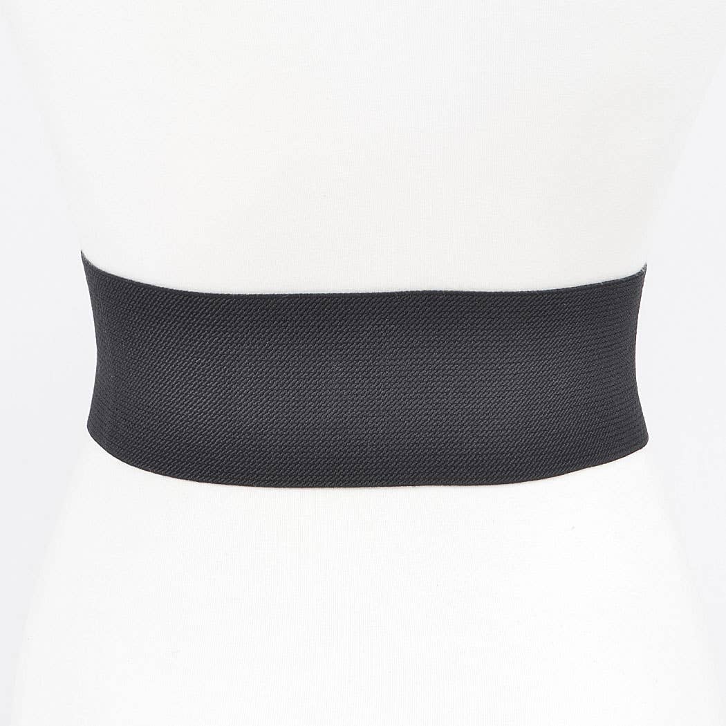 Wide Elastic Waist Belt - Alletse