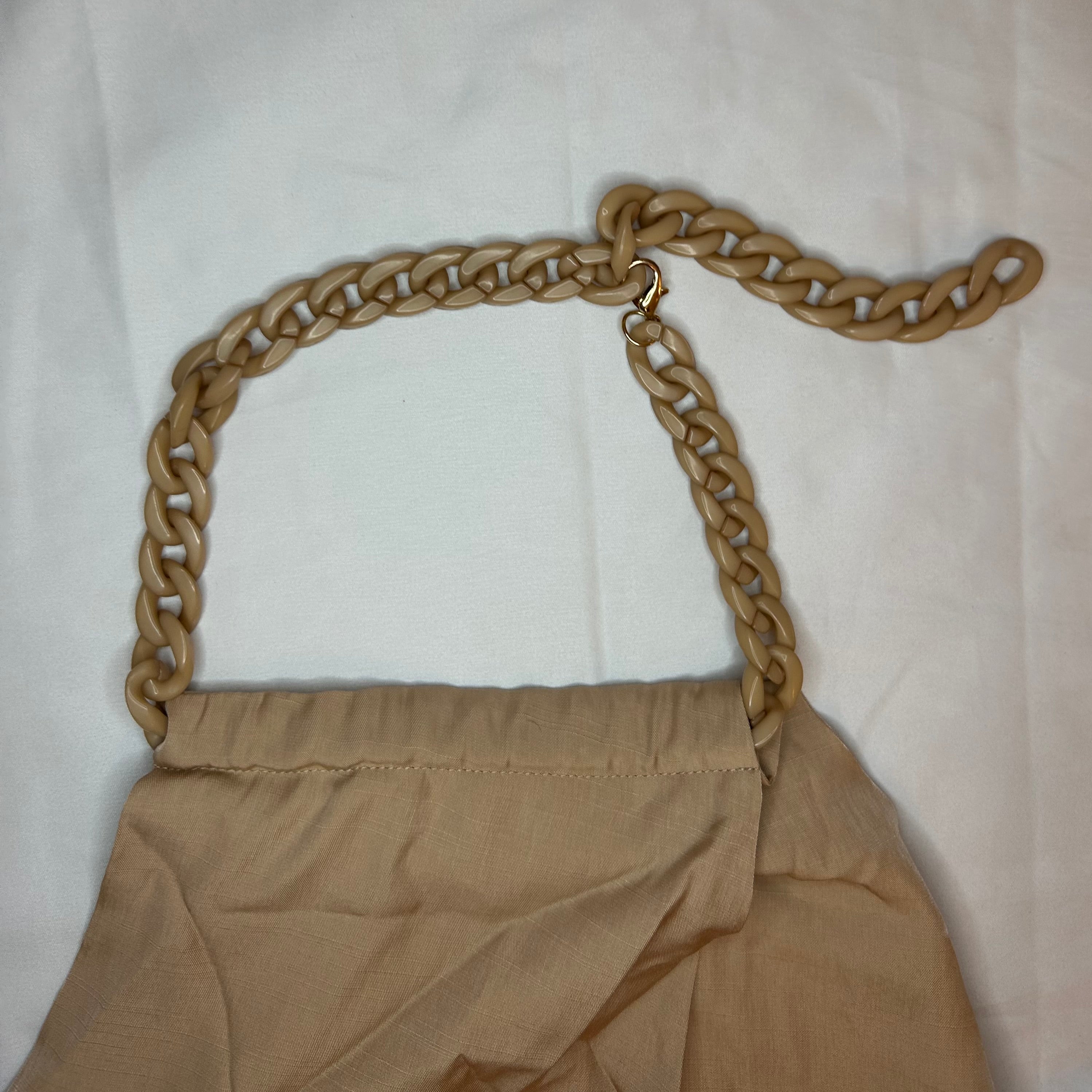 Chain Neck Halter Top - Alletse