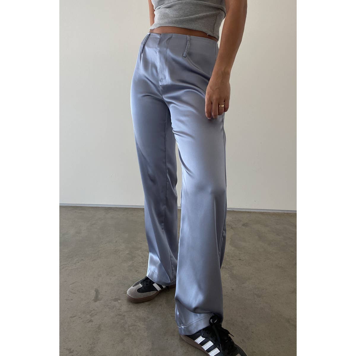 Straight Satin Pants - Alletse