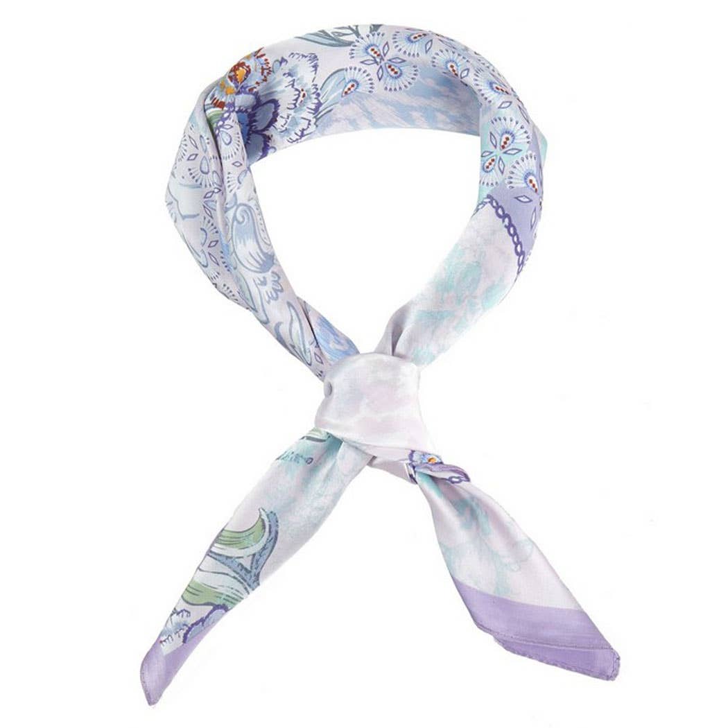 Abstract Floral Print Bandana - Alletse